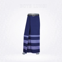 Boys Lungi-Royal Blue Navy Blue
